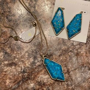 Brand new Kendra Scott necklace and earrings!